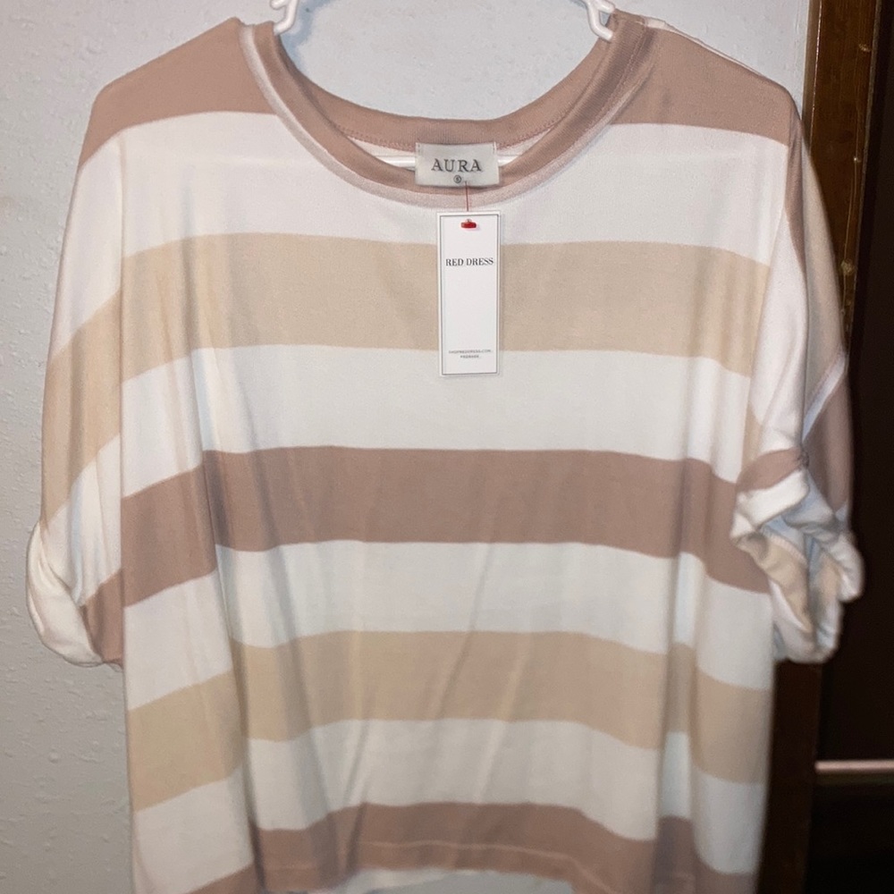 Colorblock t shirt from red dress never worn.